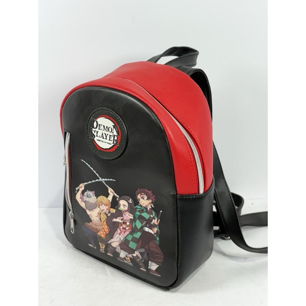 Demon Slayer Mini Backpack Red Kemitsu No Yaiba Nezuko Tanjiro Zenitsu Inosuke